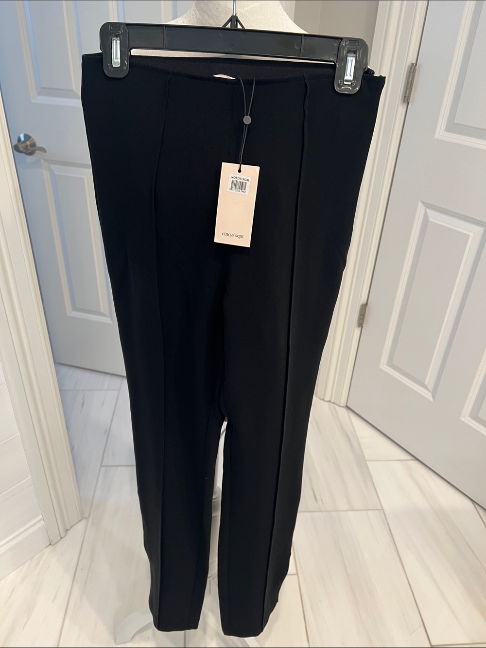 cinq a sept Black Men's Dress Pants - Slim Tailored Trousers